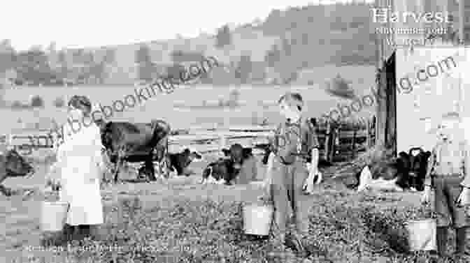 A Black And White Photo Of A Family Working On A Farm Children Of The Land: A Memoir