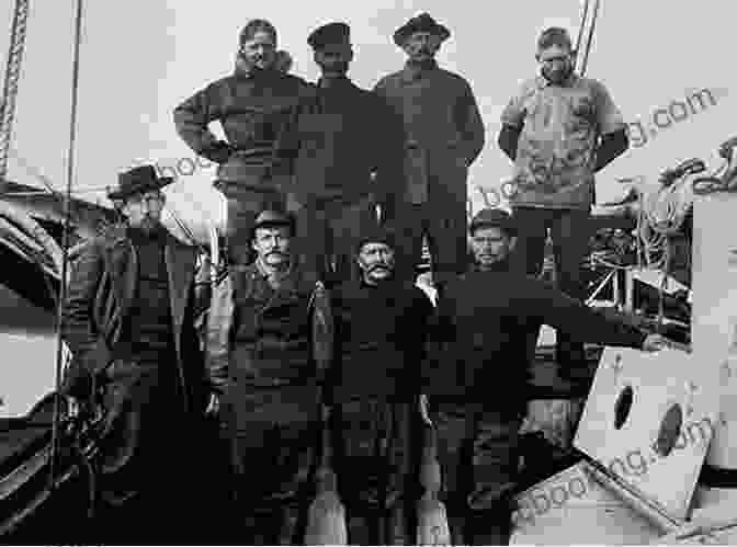 A Black And White Photograph Of Roald Amundsen And His Crew On The Gjøa, The First Ship To Successfully Navigate The Northwest Passage The Last Viking: The Extraordinary Life Of Roald Amundsen