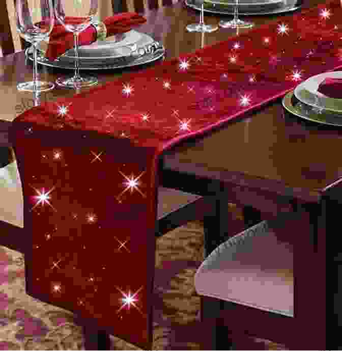A Festive Table Setting With A Geometric Table Runner, Colorful Placemats, And Twinkling Candles Pat Sloan S Tantalizing Table Toppers: A Dozen Eye Catching Quilts To Perk Up Your Home