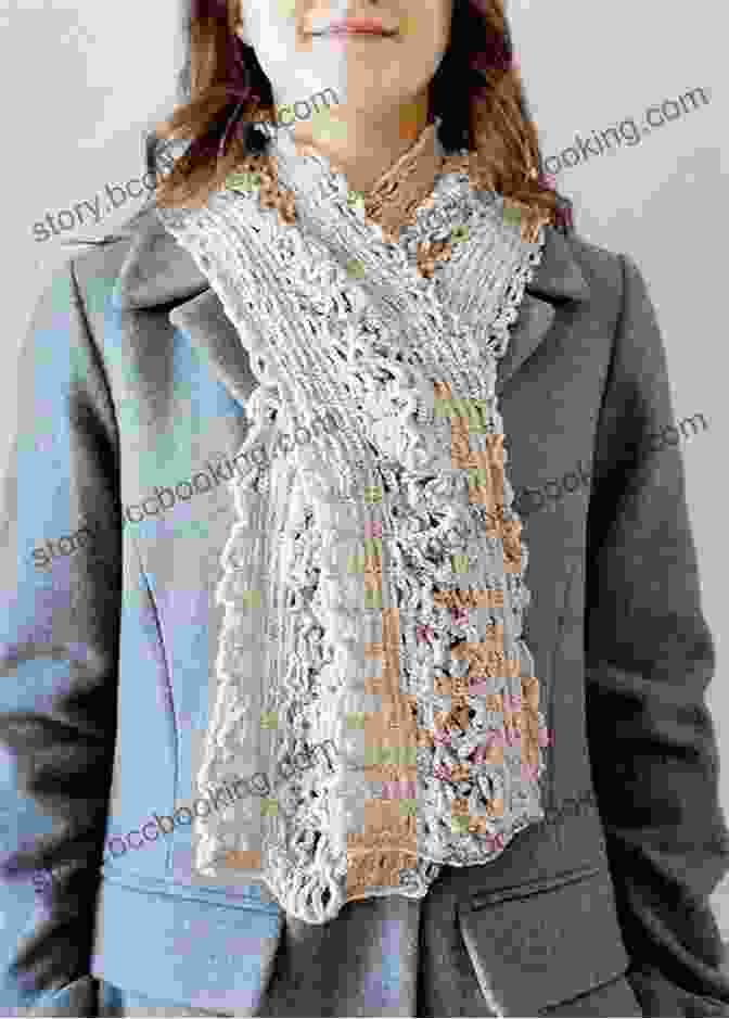 A Stunning Flame Lace Scarf With Intricate Patterns And Elegant Lacework Really Easy Flame Lace Scarf Knit Pattern