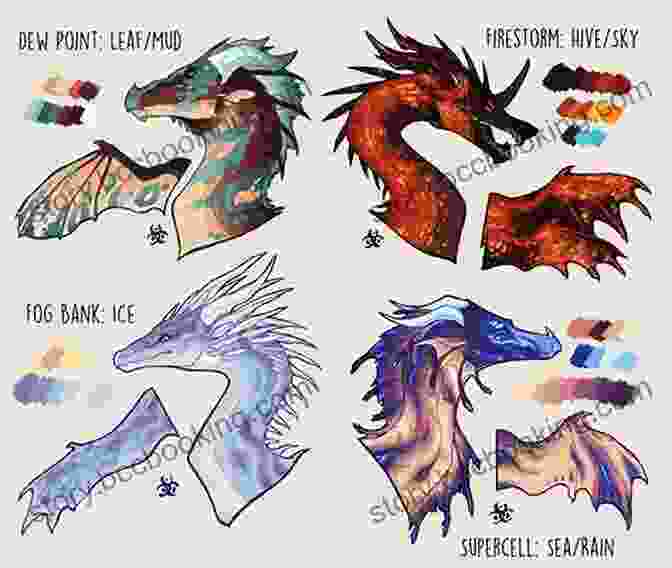 A Vibrant Illustration Of The Main Dragon Characters From The Wings Of Fire: The Brightest Night: A Graphic Novel (Wings Of Fire Graphic Novel #5) (Wings Of Fire Graphix)