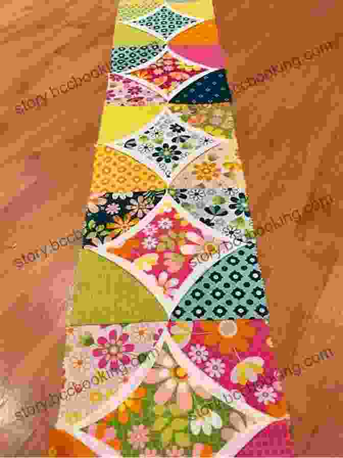 A Whimsical Table Runner With Colorful Applique Shapes And Cheerful Quilting Pat Sloan S Tantalizing Table Toppers: A Dozen Eye Catching Quilts To Perk Up Your Home
