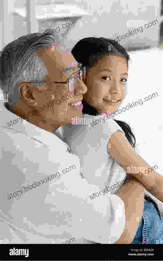 A Young Girl Sitting On Her Grandfather's Lap Children Of The Land: A Memoir