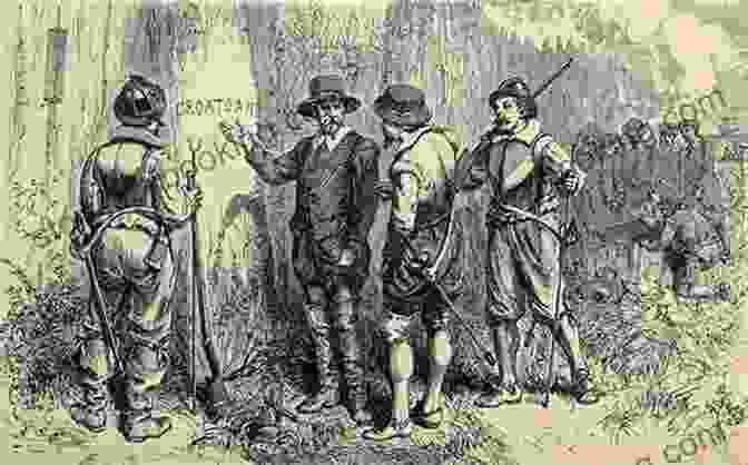 An Illustration Depicting The Enigmatic Disappearance Of The Roanoke Colony Strange And Mysterious Archaeology Of The United States Of America