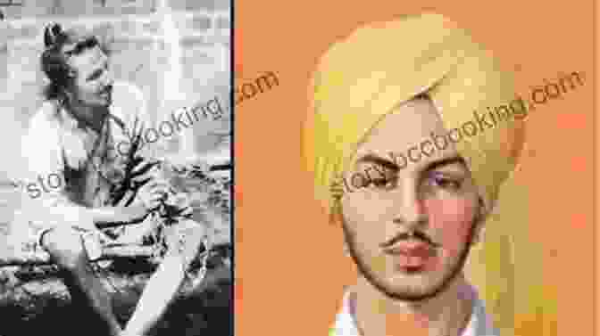 Bhagat Singh In His Youth, Donning A Turban And A Determined Expression. The Life And Times Of Bhagat Singh