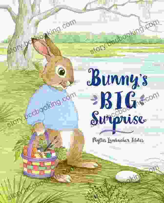 Cover Of Bunny Big Surprise By Phyllis Limbacher Tildes, Featuring A Cute Bunny Holding A Basket Full Of Colorful Surprises Bunny S Big Surprise Phyllis Limbacher Tildes
