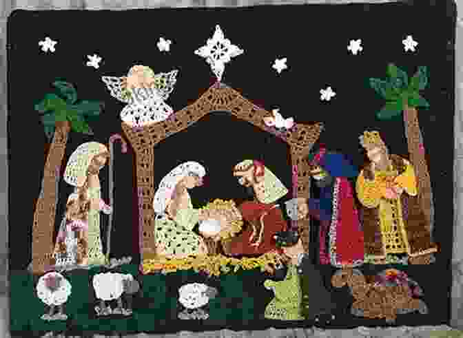 Crochet Nativity Wallhanging Pattern A Tapestry Of The Holy Night Crochet Pattern Nativity Wallhanging And Afghan PA957 R