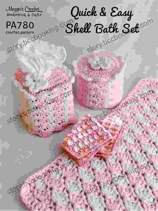 Crochet Pattern Shell Bathroom Set Pa780 Crochet Pattern Shell Bathroom Set PA780 R