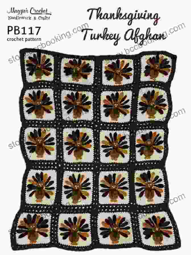 Crochet Pattern Thanksgiving Turkeys Afghan Pb117 Crochet Pattern Thanksgiving Turkeys Afghan PB117 R