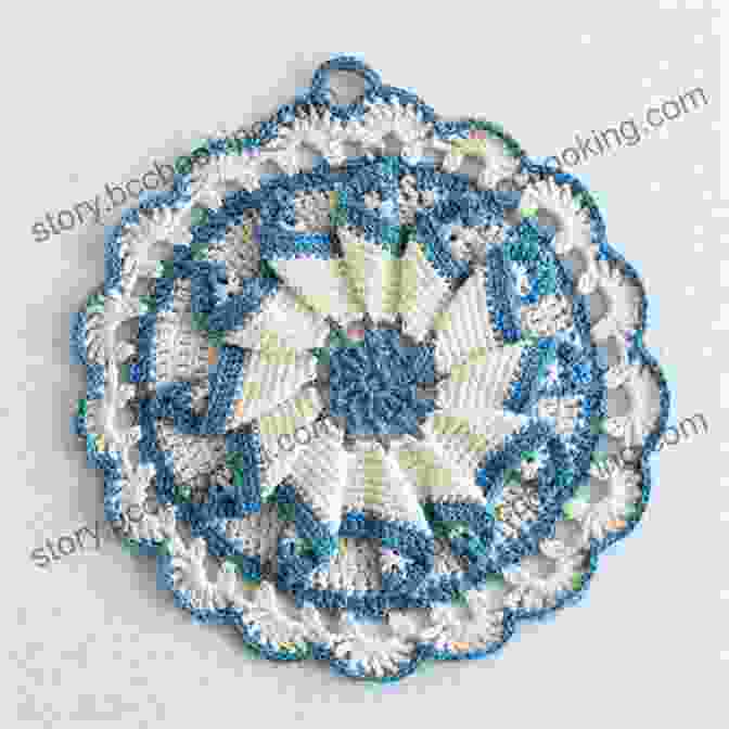 Crochet Pattern Vintage Blues Potholders Pb056 Crochet Pattern Vintage Blues Potholders PB056 R