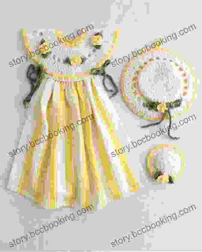 Crochet Yellow Rose Oven Door Dress Set Crochet Pattern Yellow Rose Oven Door Dress Set PA963 R