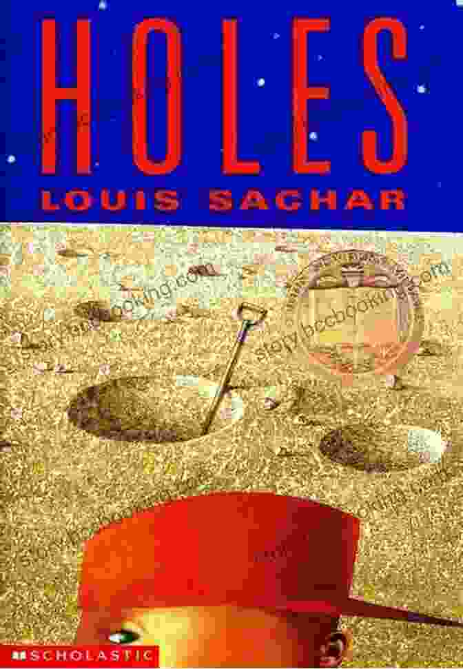 Holes Book Cover By Louis Sachar, Depicting Stanley Yelnats With A Shovel In The Desert HOLES (Playsmith 1) Louis Sachar