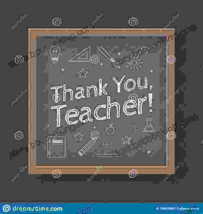 Image Of A Blackboard With The Words 'Thank You, Teacher' Written On It A Treasury Of Teacher Appreciation Poems