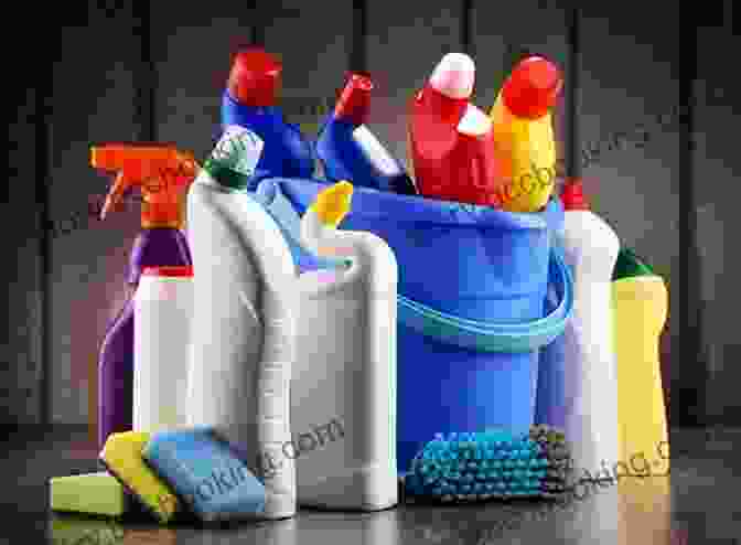 Image Of A Variety Of Cleaning Supplies 50 Things To Know To Be Organized At Work (50 Things To Know About Cleaning: Declutter Organize Downsize)