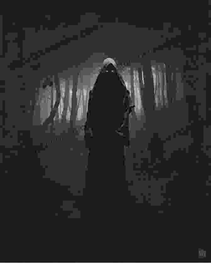 Jaren The Shadow, A Hooded Figure With Glowing Eyes, Standing In A Dark Corridor The Prison Healer Lynette Noni