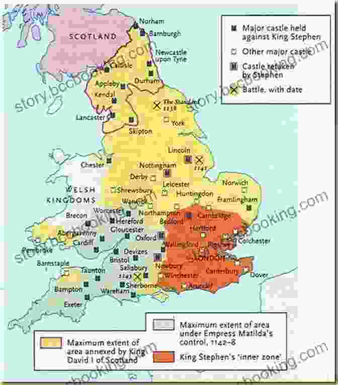 Map Of England During The Stephen And Matilda Civil War Stephen And Matilda S Civil War: Cousins Of Anarchy