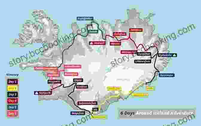 Map Of Iceland's Ring Road. Lonely Planet Iceland S Ring Road (Travel Guide)