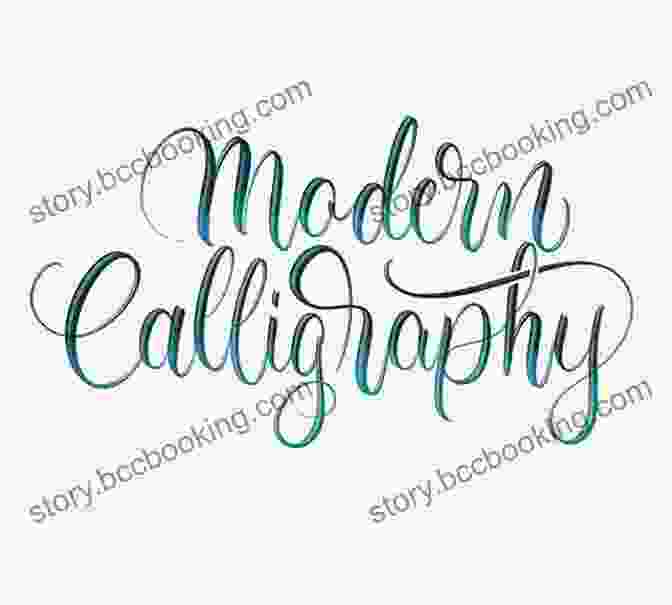 Modern Lettering Example Showcasing Flowing And Dynamic Strokes Hand Lettering On The IPad With Procreate: Ideas And Lessons For Modern And Vintage Lettering