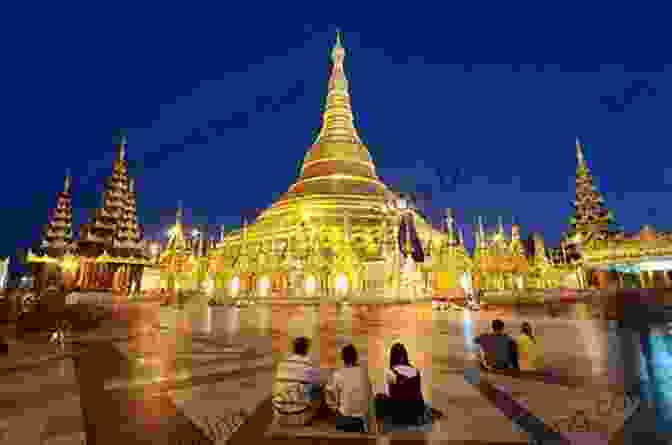 Panoramic View Of The Shwedagon Pagoda In Yangon, With Its Glistening Golden Stupa And Intricate Architecture ADVENTURE TRAVEL: 303 FULL COLOUR PHOTOS KENYA UGANDA CHILE ARGENTINA INDONESIA MYANMAR PANAMA BIRDING ALL IN A TINY TENT