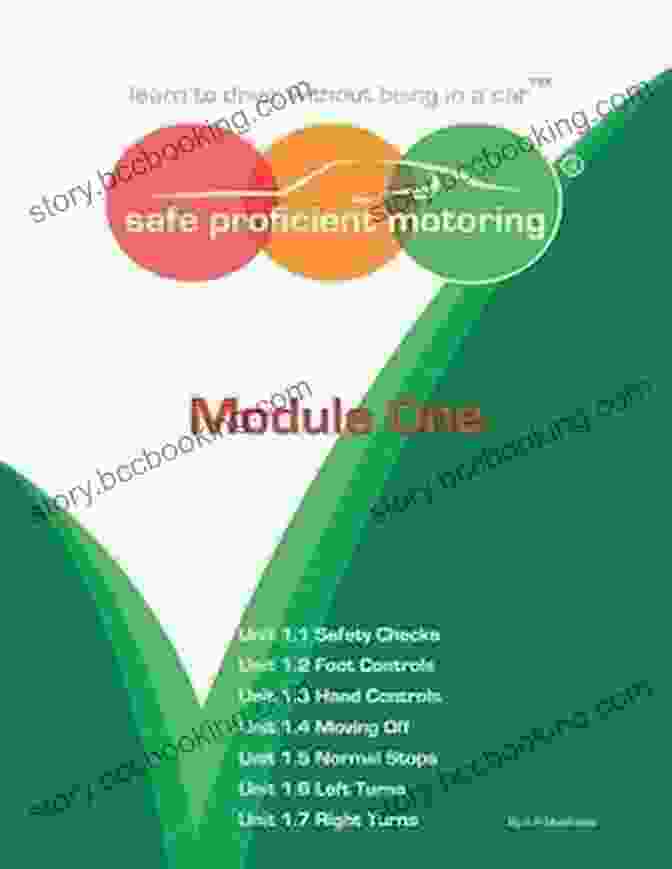 Safe Proficient Motoring Module Book Cover Featuring A Car Driving On A Winding Road With A Cityscape In The Background Safe Proficient Motoring (Module 1)