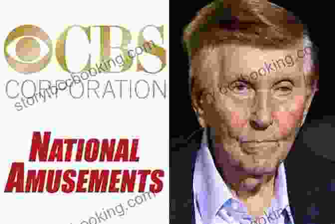 Sumner Redstone In Front Of The Viacom And CBS Logos A Passion To Win Sumner Redstone