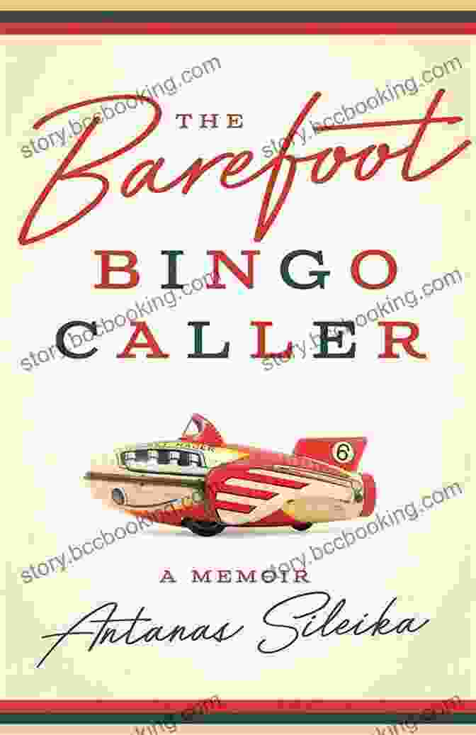 The Barefoot Bingo Caller Memoir Book Cover Featuring A Woman Standing Barefoot On A Bingo Card The Barefoot Bingo Caller: A Memoir