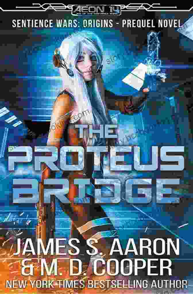 The Cover Of The Book The Proteus Bridge, Featuring A Silhouette Of A Person Standing In Front Of A Vibrant Nebula. The Proteus Bridge A Hard Science Fiction AI Adventure (The Sentience Wars Origins)
