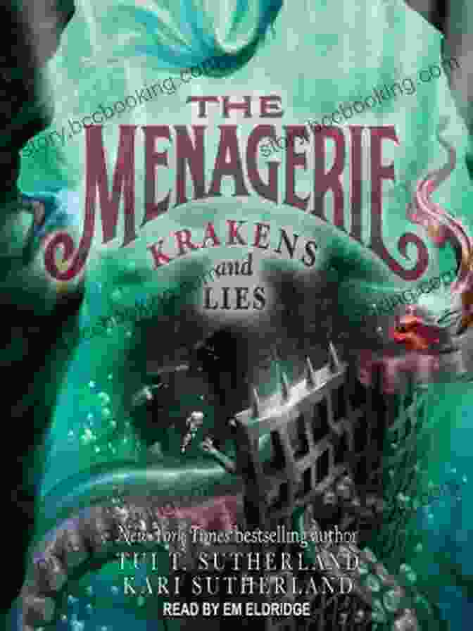 The Menagerie: Krakens And Lies Book Cover, Featuring An Enigmatic Creature Lurking In The Depths The Menagerie #3: Krakens And Lies