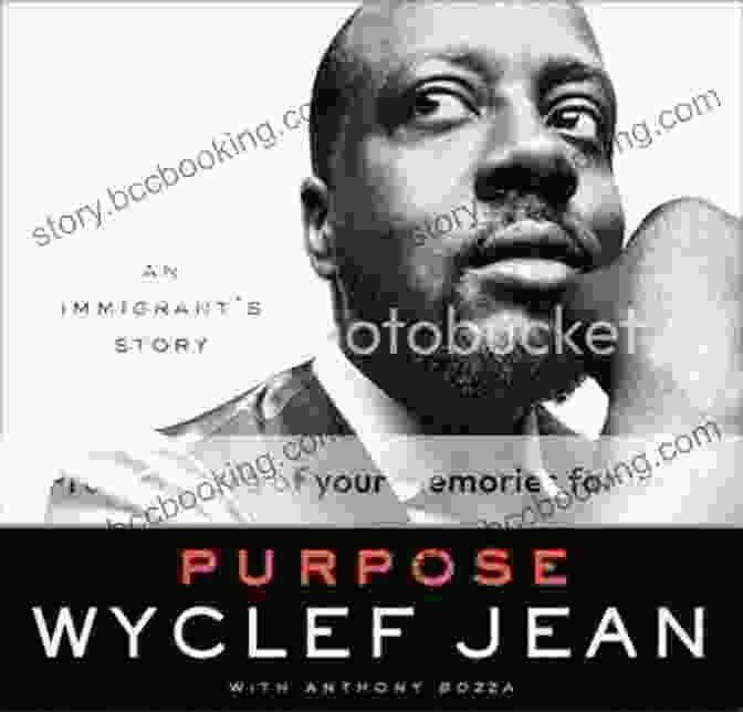Wyclef Jean Holding His Book, Purpose: An Immigrant Story Purpose: An Immigrant S Story Wyclef Jean