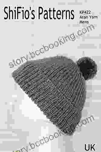 Knitting Pattern KP422 Knitted Mens Ribbed Beanie UK Terminology