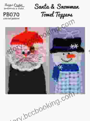 Crochet Pattern Santa Snowman Towel Toppers PS070 R